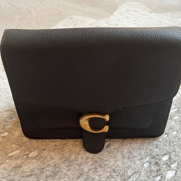 Coach saddle bag in black. - Picture 2 of 6